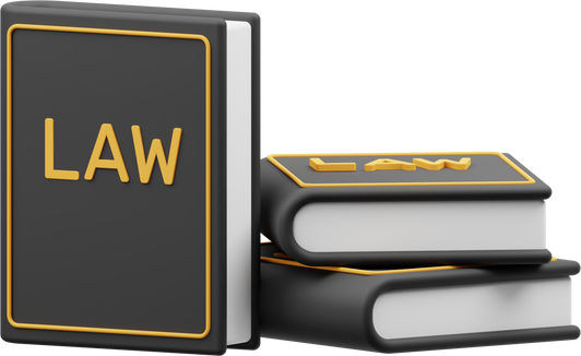 Law Book 3D Render Illustration - Law & Justice